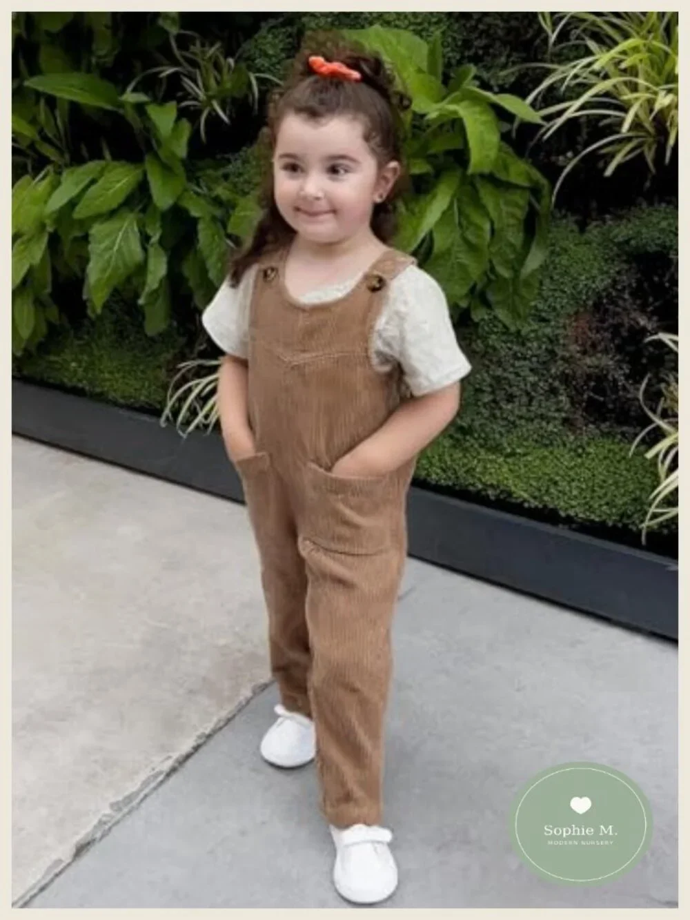 Baby Corduroy Bib Overalls Cotton Adjustable Strap Romper